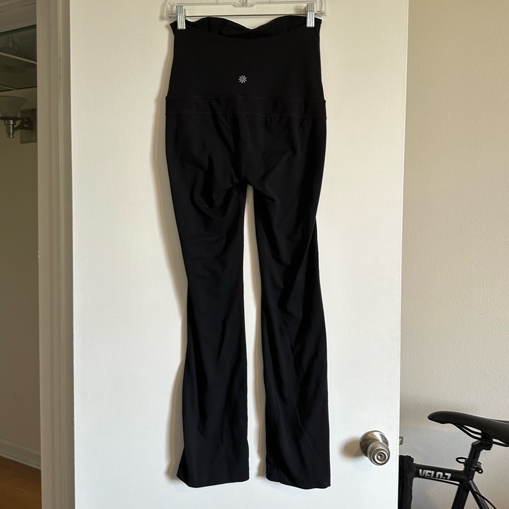 Athleta Black Maternity Bootcut Athletic Loungewear Comfy Pants size Small EUC - Picture 4 of 8